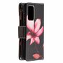 Samsung Galaxy A72 5G Tasche Handy H�lle Schutz-Cover Flip-Case mit Kartenfach Blume