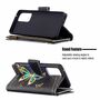 Samsung Galaxy A72 5G Tasche Handy H�lle Schutz-Cover Flip-Case mit Kartenfach Schmetterling