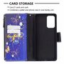 Samsung Galaxy A72 5G Tasche Handy H�lle Schutz-Cover Flip-Case mit Kartenfach Schmetterling