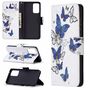 Samsung Galaxy A72 5G Tasche Handy H�lle Schutz-Cover Flip-Case mit Kartenfach Schmetterlinge