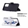 Samsung Galaxy A72 5G Tasche Handy H�lle Schutz-Cover Flip-Case mit Kartenfach Schmetterlinge
