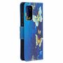 Samsung Galaxy A72 5G Tasche Handy H�lle Schutz-Cover Flip-Case mit Kartenfach Schmetterling