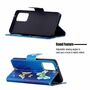 Samsung Galaxy A72 5G Tasche Handy H�lle Schutz-Cover Flip-Case mit Kartenfach Schmetterling