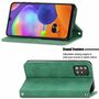 Samsung Galaxy A32 5G Handyh�lle Schutztasche Case Cover Klapptasche Gr�n