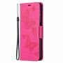Samsung Galaxy A32 5G Handyh�lle Schutztasche Case Cover Schmetterling Pink