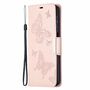 Samsung Galaxy A32 5G Handyh�lle Schutztasche Case Cover Schmetterling Rosa