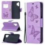 Samsung Galaxy A32 5G Handyh�lle Schutztasche Case Cover Schmetterling Violett