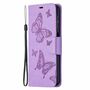 Samsung Galaxy A32 5G Handyh�lle Schutztasche Case Cover Schmetterling Violett