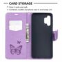 Samsung Galaxy A32 5G Handyh�lle Schutztasche Case Cover Schmetterling Violett