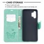 Samsung Galaxy A32 5G Handyh�lle Schutztasche Case Cover Schmetterling Gr�n