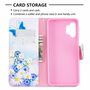 Samsung Galaxy A32 5G Tasche Handy H�lle Schutz-Cover Flip-Case mit Kartenfach Schmetterling