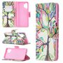 Samsung Galaxy A32 5G Tasche Handy H�lle Schutz-Cover Flip-Case mit Kartenfach Lebens Baum