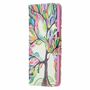 Samsung Galaxy A32 5G Tasche Handy H�lle Schutz-Cover Flip-Case mit Kartenfach Lebens Baum