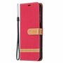 Samsung Galaxy A32 5G Handy H�lle Schutz-Tasche Case Cover Kartenfach Etuis Rot