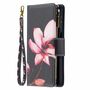 Samsung Galaxy A32 5G Tasche Handy H�lle Schutz-Cover Flip-Case mit Kartenfach Blume