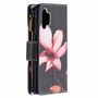 Samsung Galaxy A32 5G Tasche Handy H�lle Schutz-Cover Flip-Case mit Kartenfach Blume