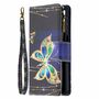 Samsung Galaxy A32 5G Tasche Handy H�lle Schutz-Cover Flip-Case mit Kartenfach Schmetterling