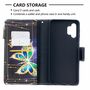 Samsung Galaxy A32 5G Tasche Handy H�lle Schutz-Cover Flip-Case mit Kartenfach Schmetterling