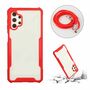 Handykette f�r Samsung Galaxy A32 5G - Smartphone Necklace H�lle mit Band - Schnur mit Case zum umh�ngen in Rot