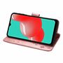 Samsung Galaxy A32 5G Handy H�lle Schutz-Tasche Cover Flip-Case Kartenfach Rosa