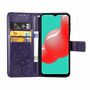 Samsung Galaxy A32 5G Handy H�lle Schutz-Tasche Cover Flip-Case Kartenfach Violett