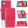 Samsung Galaxy A32 5G Handy H�lle Schutz-Tasche Cover Flip-Case Kartenfach Pink
