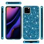 Apple iPhone 11 Handyh�lle Schutzcase Glitzer Funkel Cover Blau