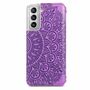 Samsung Galaxy S21 Handyh�lle Schutztasche Case Cover Mandala Violett