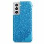 Samsung Galaxy S21 Plus Handyh�lle Schutztasche Case Cover Mandala Blau