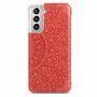 Samsung Galaxy S21 Plus Handyh�lle Schutztasche Case Cover Mandala Rot