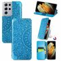 Samsung Galaxy S21 Ultra Handyh�lle Schutztasche Case Cover Mandala Blau