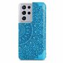 Samsung Galaxy S21 Ultra Handyh�lle Schutztasche Case Cover Mandala Blau