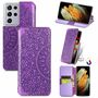 Samsung Galaxy S21 Ultra Handyh�lle Schutztasche Case Cover Mandala Violett