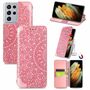 Samsung Galaxy S21 Ultra Handyh�lle Schutztasche Case Cover Mandala Rosa