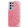 Samsung Galaxy S21 Ultra Handyh�lle Schutztasche Case Cover Mandala Rosa