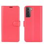 Samsung Galaxy S21 Plus Handyh�lle Schutztasche Case Cover Klapptasche Rot