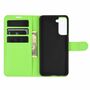 Samsung Galaxy S21 Plus Handyh�lle Schutztasche Case Cover Klapptasche Gr�n