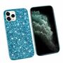 Apple iPhone 12 / 12 Pro Handyh�lle Schutzcase Glitzer Funkel Cover Blau