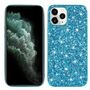 Apple iPhone 12 Pro Max Handyh�lle Schutzcase Glitzer Funkel Cover Blau