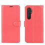 Xiaomi Mi Note 10 Lite Handyh�lle Schutztasche Case Cover Klapptasche Rot