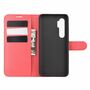 Xiaomi Mi Note 10 Lite Handyh�lle Schutztasche Case Cover Klapptasche Rot