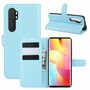 Xiaomi Mi Note 10 Lite Handyh�lle Schutztasche Case Cover Klapptasche Blau