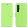 Xiaomi Mi Note 10 Lite Handyh�lle Schutztasche Case Cover Klapptasche Gr�n