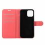 Apple iPhone 12 / 12 Pro Handyh�lle Schutztasche Case Cover Klapptasche Rot