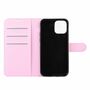 Apple iPhone 12 / 12 Pro Handyh�lle Schutztasche Case Cover Klapptasche Rosa