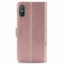 Xiaomi Redmi 9A Handy H�lle Schutz Tasche Cover Flip Case Kartenfach Rosa