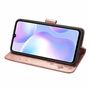 Xiaomi Redmi 9A Handy H�lle Schutz Tasche Cover Flip Case Kartenfach Rosa