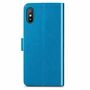 Xiaomi Redmi 9A Handy H�lle Schutz Tasche Cover Flip Case Kartenfach Blau