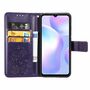 Xiaomi Redmi 9A Handy H�lle Schutz Tasche Cover Flip Case Kartenfach Violett