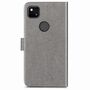Google Pixel 4A Handy H�lle Schutz Tasche Cover Flip Case Kartenfach Grau